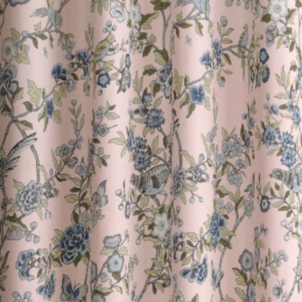 100% Cotton Curtains 7 feet – Set of 2 - Pink - Picture 2 of 2
